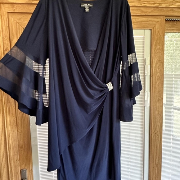Mother of the bride  R M Richard's 3/4 bell sleeve dress sz 18w - Picture 2 of 5
